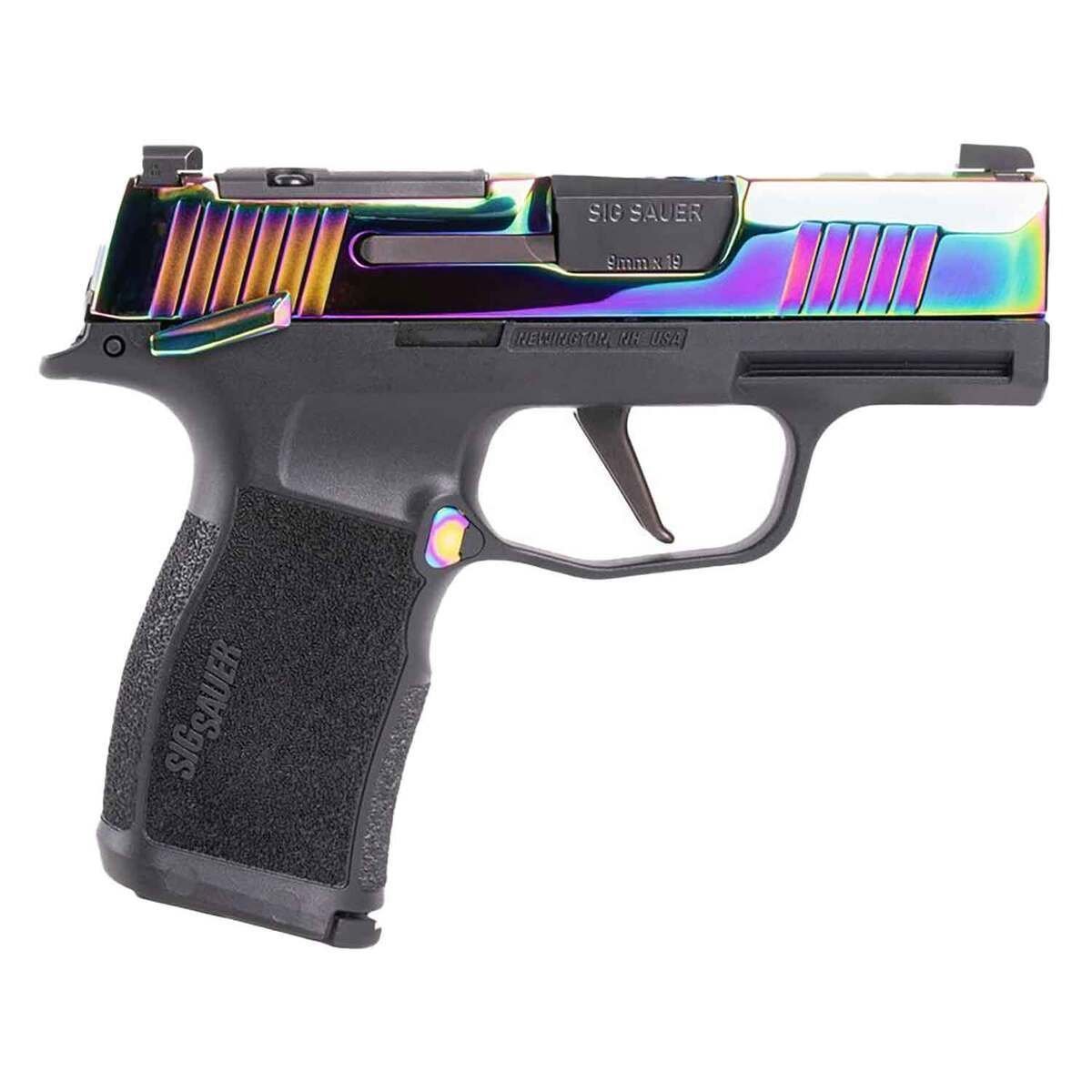 sig-sauer-p365x-rainbow-9mm-luger-31in-rainbow-titanium-pistol-121-rounds-1866062-1.jpg Sig Sauer P365X Rainbow 9mm Luger 3.1in Rainbow Titanium Pistol – 12+1 Rounds - Image 1