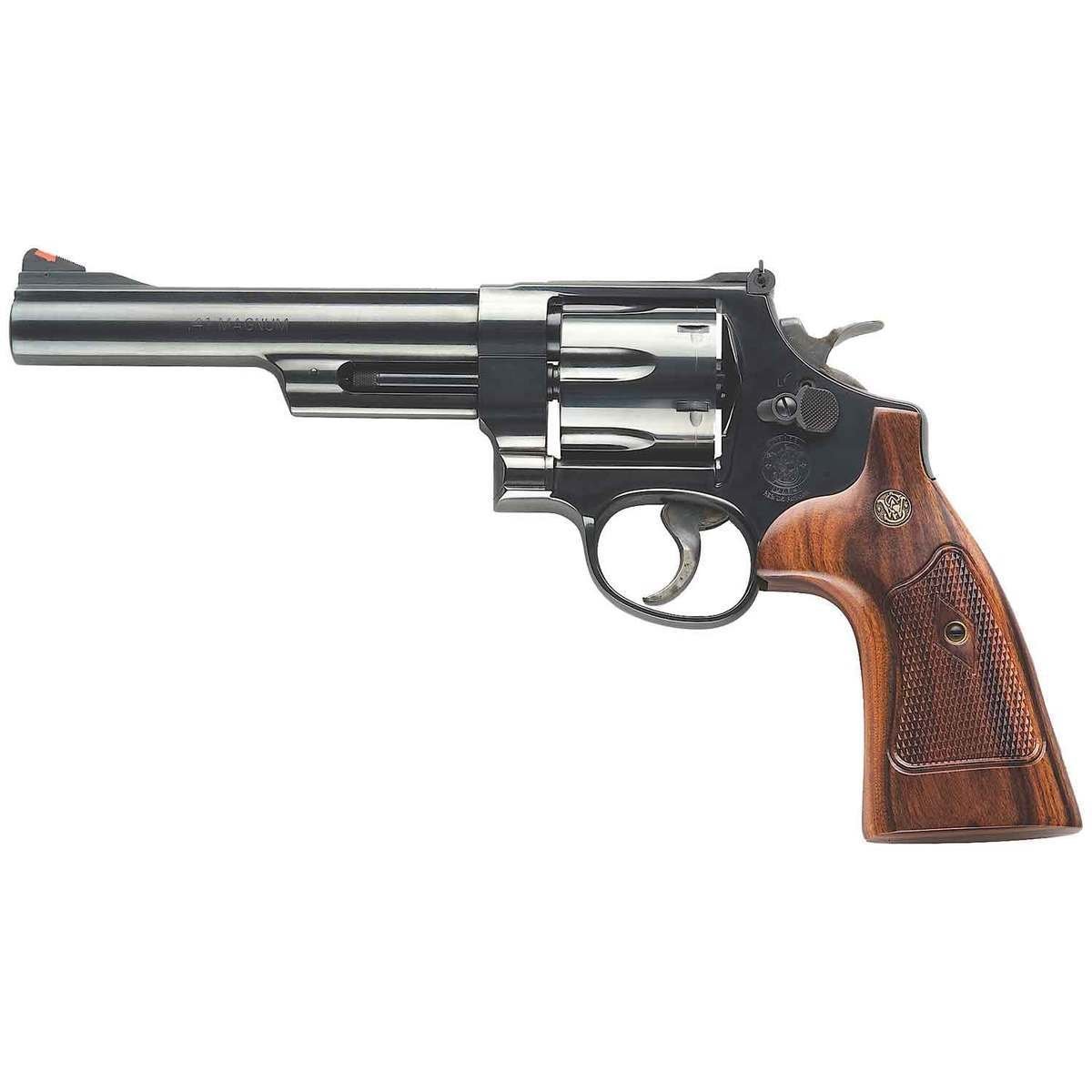 smith-wesson-classics-model-57-41-remington-magnum-6in-blued-revolver-6-rounds-1456934-1.jpg Smith & Wesson Classics Model 57 41 Remington Magnum 6in Blued Revolver – 6 Rounds - Image 1