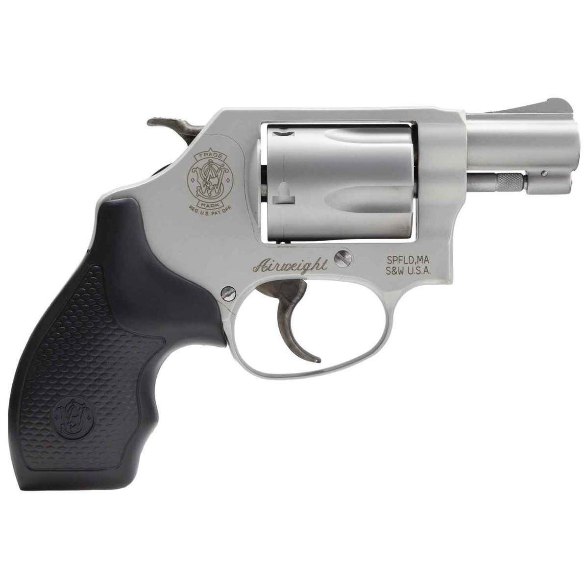 smith-wesson-model-637-revolver-305414-1.jpg Smith & Wesson Model 637 w/ Internal Lock 38 Special 1.88in Matte Silver/Black Revolver – 5 Rounds - Image 1