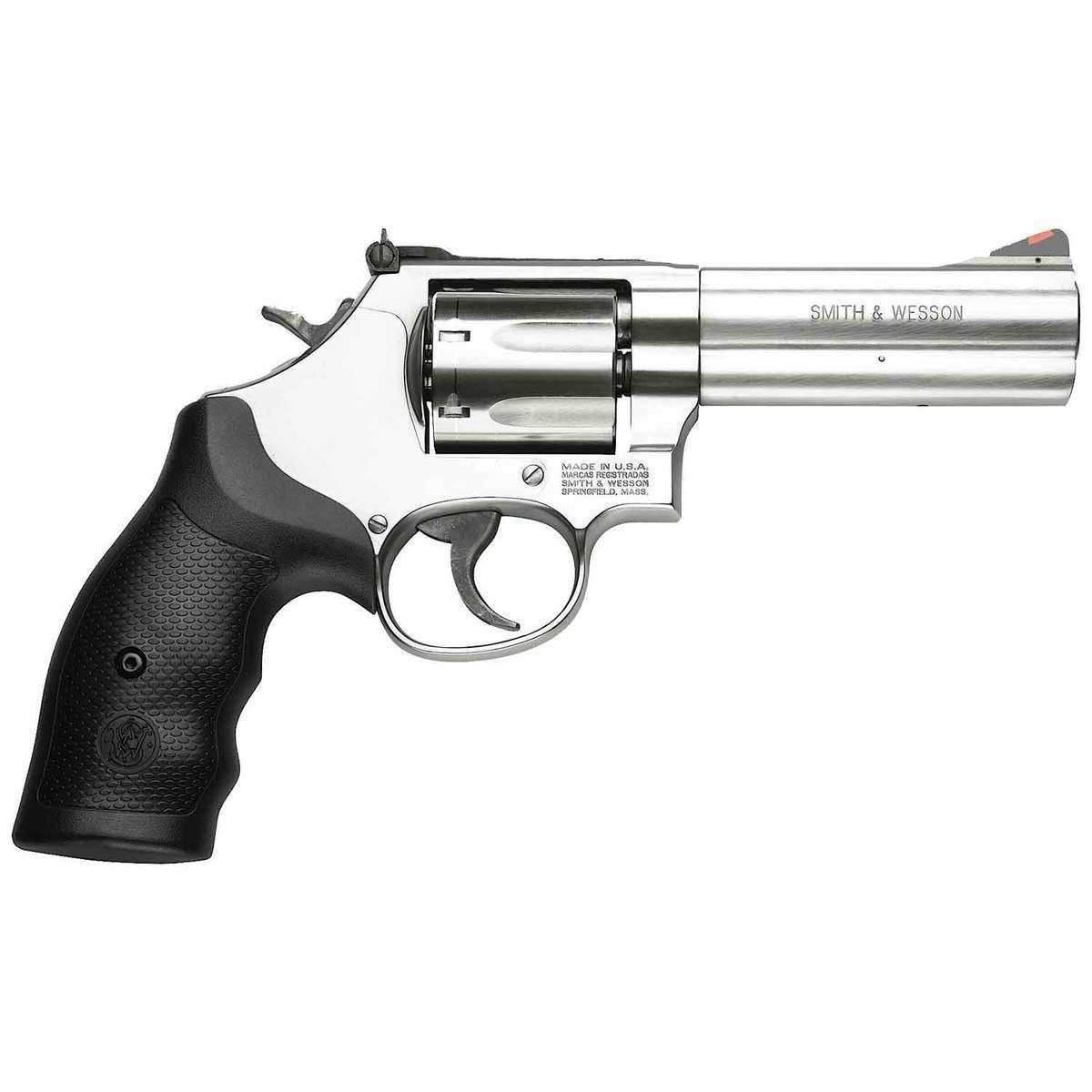 smith-wesson-model-686-plus-revolver-305443-1.jpg Smith & Wesson Model 686 Plus 357 Magnum 4in Stainless Revolver – 7 Rounds - Image 1