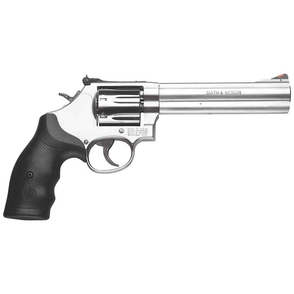 smith-wesson-model-686-plus-revolver-305445-1.jpg Smith & Wesson Model 686 Plus 357 Magnum 6in Stainless Revolver – 7 Rounds - Image 1