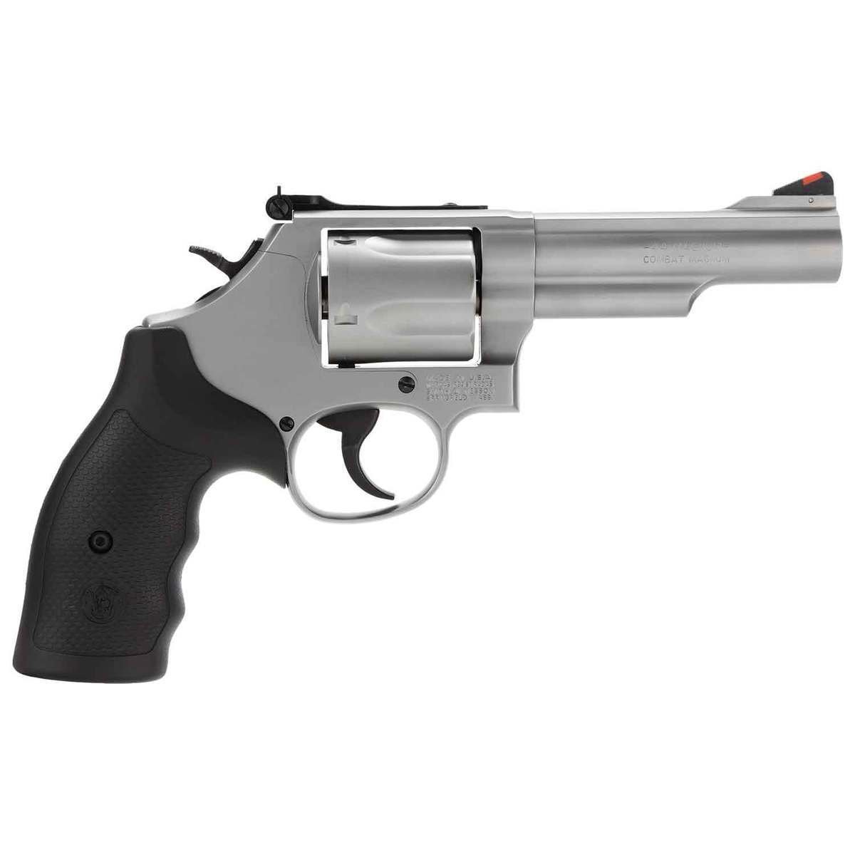 smith-wesson-model-69-44-magnum-425in-stainless-revolver-5-rounds-1383871-1.jpg Smith & Wesson Model 69 44 Magnum 4.25in Stainless Revolver – 5 Rounds - Image 1