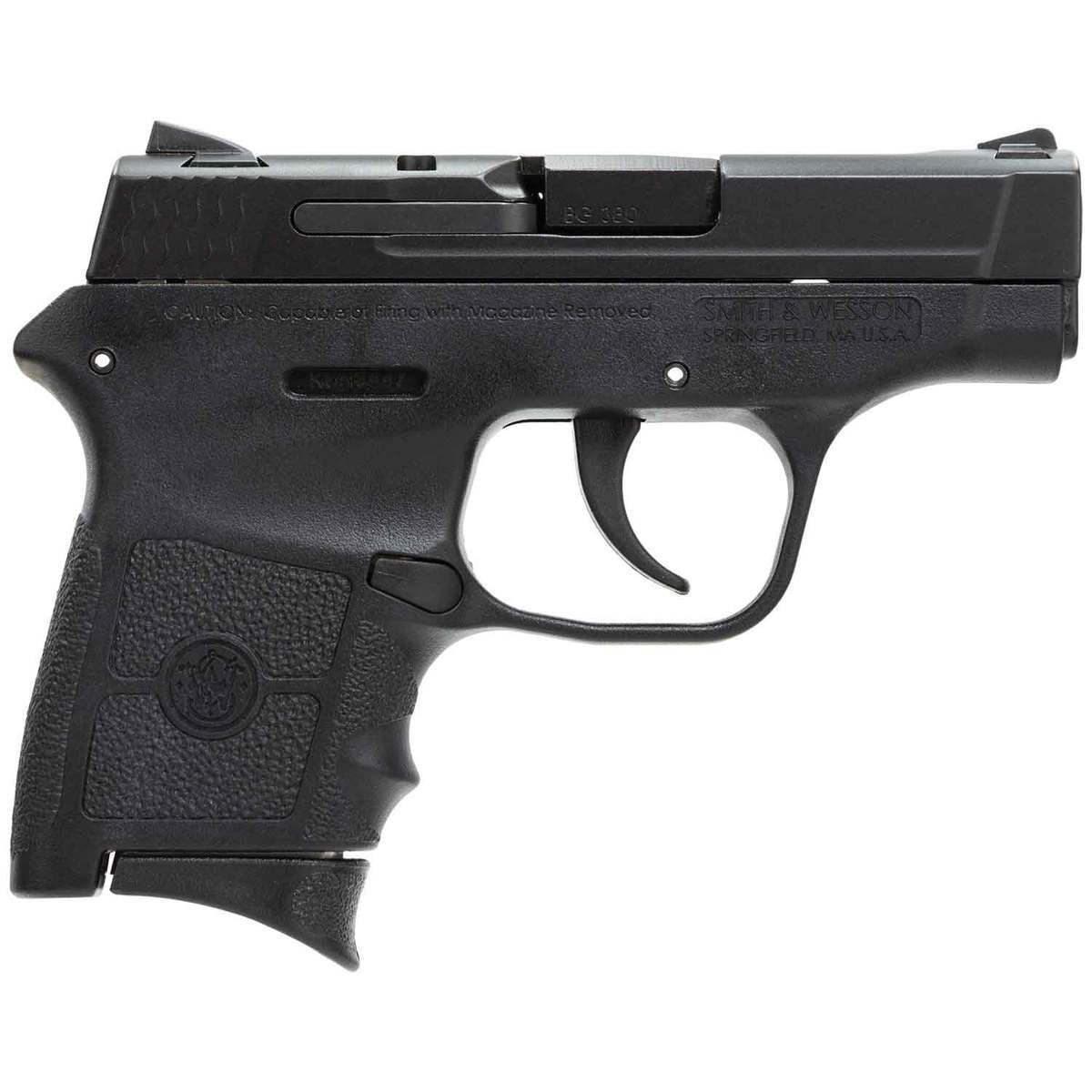 smith-wesson-mp-380-bodyguard-380-auto-acp-275in-black-pistol-61-rounds-1383873-1.jpg Smith & Wesson M&P 380 Bodyguard 380 Auto (ACP) 2.75in Black Pistol – 6+1 Rounds - Image 1