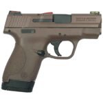 Smith & Wesson M&P 9 Shield Hi Viz 9mm Luger 3.1in FDE Pistol – 8+1 Rounds – California Compliant