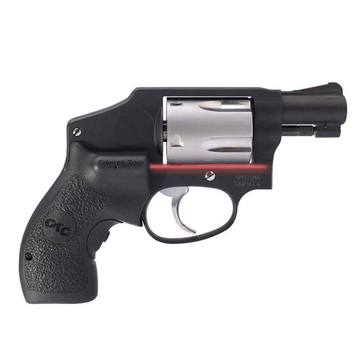 smith-wesson-performance-center-model-442-crimson-trace-lg-105-lasergrips-38-sw-1875in-stainless-revolver-5-rounds-1538589-1.jpg Smith & Wesson Performance Center Model 442 Crimson Trace LG-105 Lasergrips 38 S&W 1.875in Stainless Revolver – 5 Rounds - Image 1