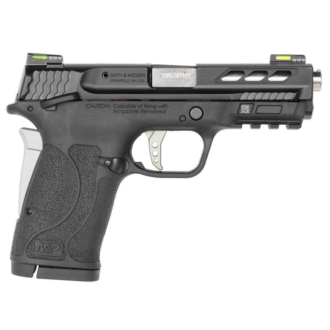 smith-wesson-performance-center-mp-380-shield-ez-380-auto-acp-38in-blacksilver-pistol-81-rounds-1535248-1.jpg Smith & Wesson Performance Center M&P 380 Shield EZ 380 Auto (ACP) 3.8in Black/Silver Pistol – 8+1 Rounds - Image 1