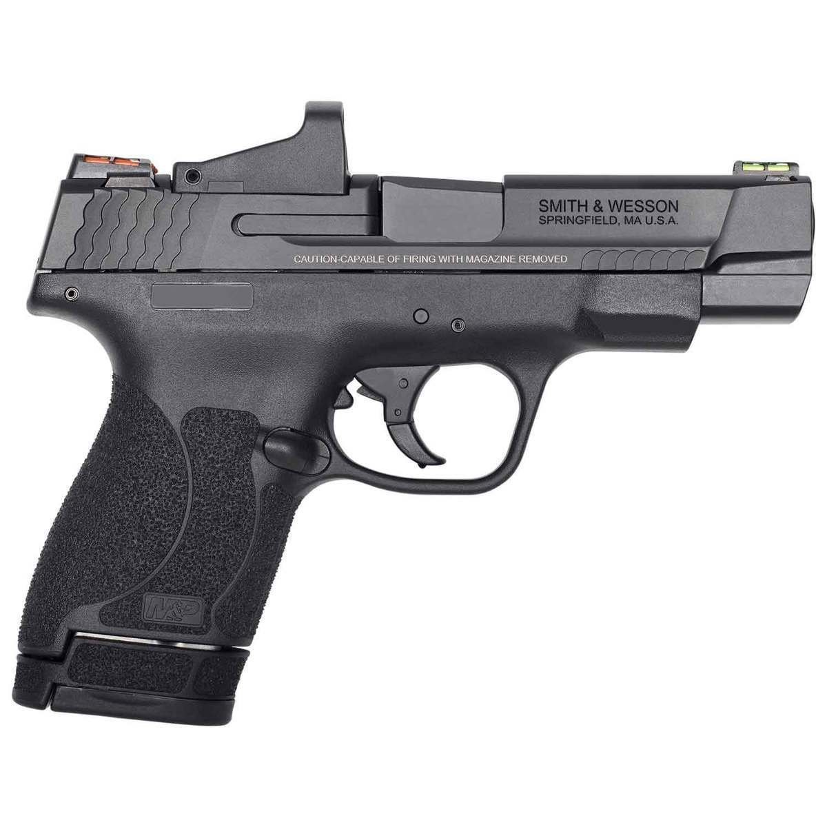 smith-wesson-performance-center-mp-9-shield-m20-optics-ready-9mm-luger-4in-matte-black-pistol-81-rounds-1537825-1.jpg Smith & Wesson Performance Center M&P 9 Shield M2.0 Optics Ready 9mm Luger 4in Matte Black Pistol – 8+1 Rounds - Image 1