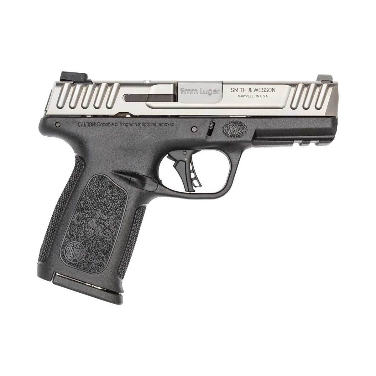smith-wesson-sd9-20-9mm-luger-4in-stainless-pistol-101-rounds-1862903-1.jpg Smith & Wesson SD9 2.0 9mm Luger 4in Stainless Pistol – 10+1 Rounds - Image 1