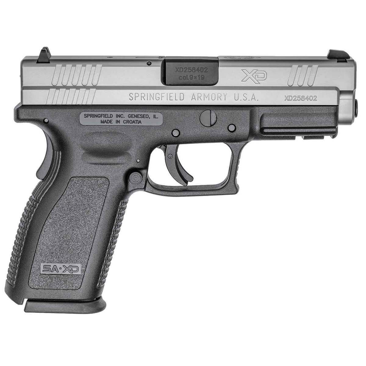 springfield-armory-xd-9mm-luger-4in-blackstainless-pistol-101-rounds-1417353-1.jpg Springfield Armory XD 9mm Luger 4in Black/Stainless Pistol – 10+1 Rounds - Image 1