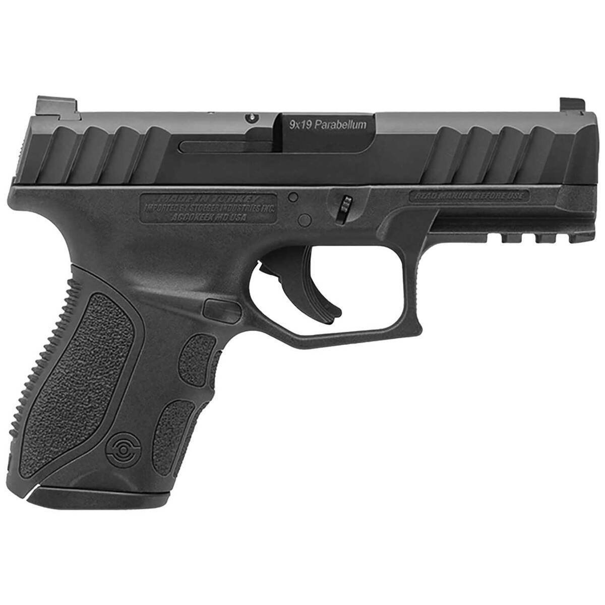 stoeger-str-9-compact-9mm-luger-38in-black-pistol-131-rounds-1646982-1.jpg Stoeger STR-9 Compact 9mm Luger 3.8in Black Pistol – 13+1 Rounds - Image 1
