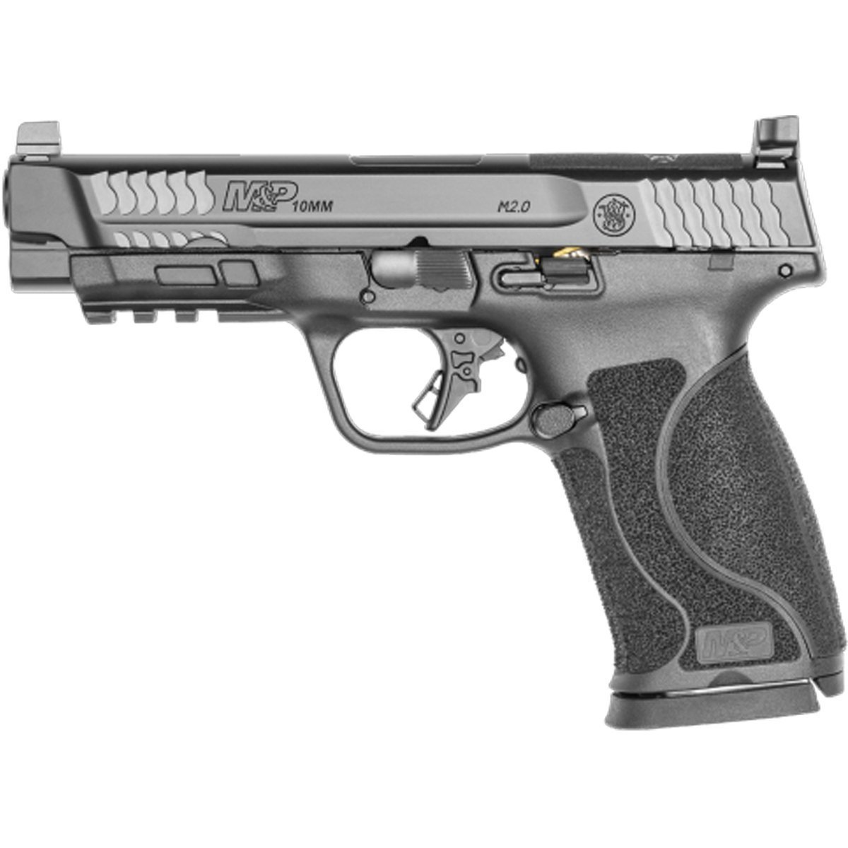 sw-mp-10mm-m20-or-nts-46in-151-1723602-1.jpg Smith & Wesson M&P M2.0 10mm Auto 4.6in Black Pistol – 15+1 Rounds - Image 1