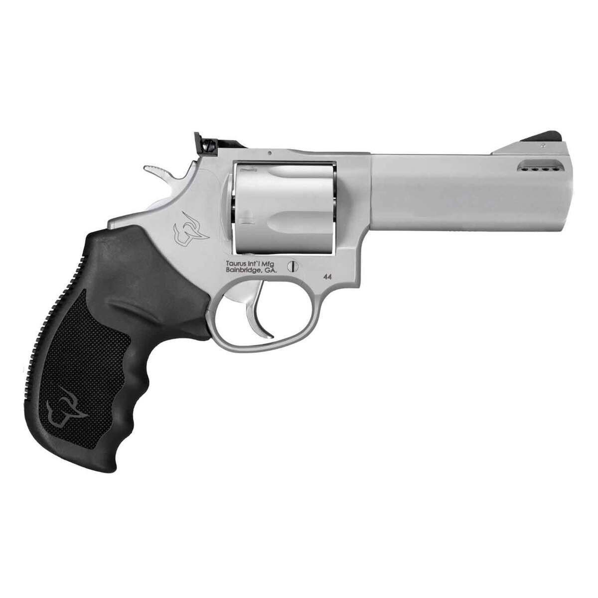 taurus-44-tracker-revolver-1134781-1-1.jpg Taurus 44 Tracker 44 Magnum 4in Stainless – 5 Rounds - Image 1