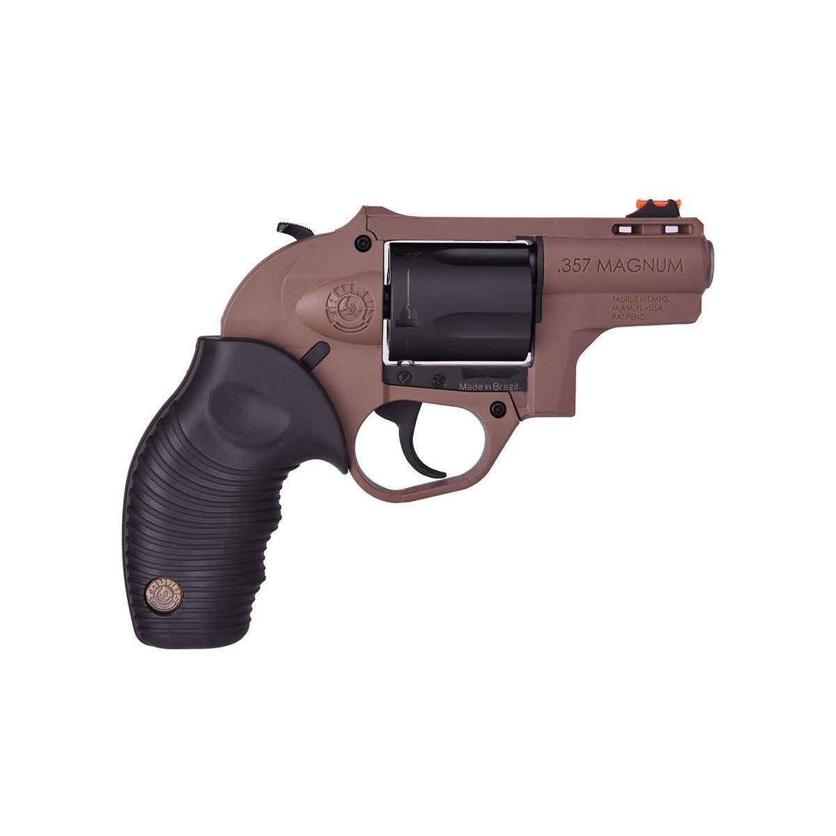 taurus-605-protector-polymer-357-magnum38-special-2in-brown-revolver-5-rounds-1791612-1.jpg Taurus 605 Protector Polymer 357 Magnum 2in Brown Revolver – 5 Rounds - Image 1
