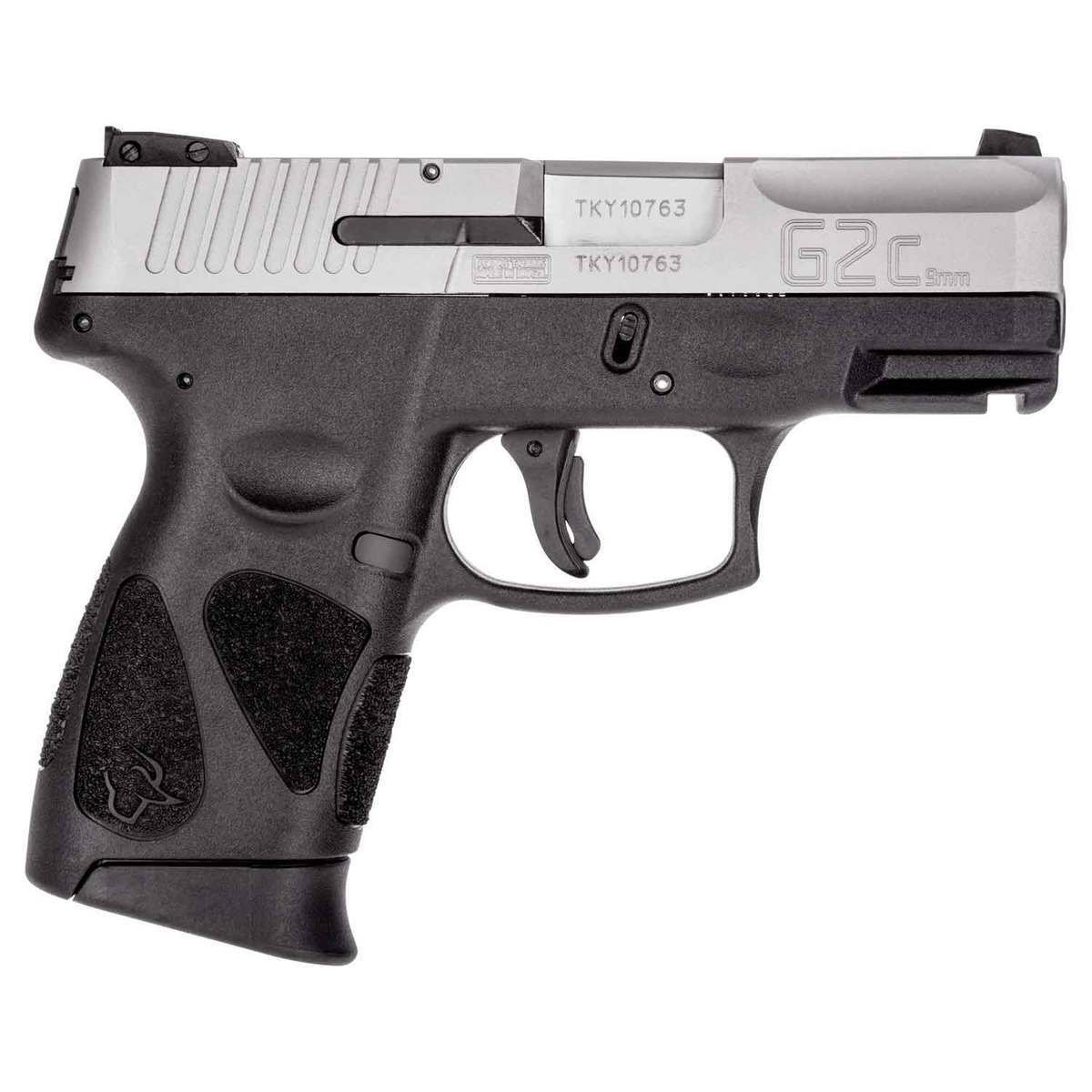 taurus-g2c-9mm-luger-325in-stainless-pistol-101-rounds-1626888-1.jpg Taurus G2C 9mm Luger 3.25in Stainless Pistol – 10+1 Rounds - Image 1
