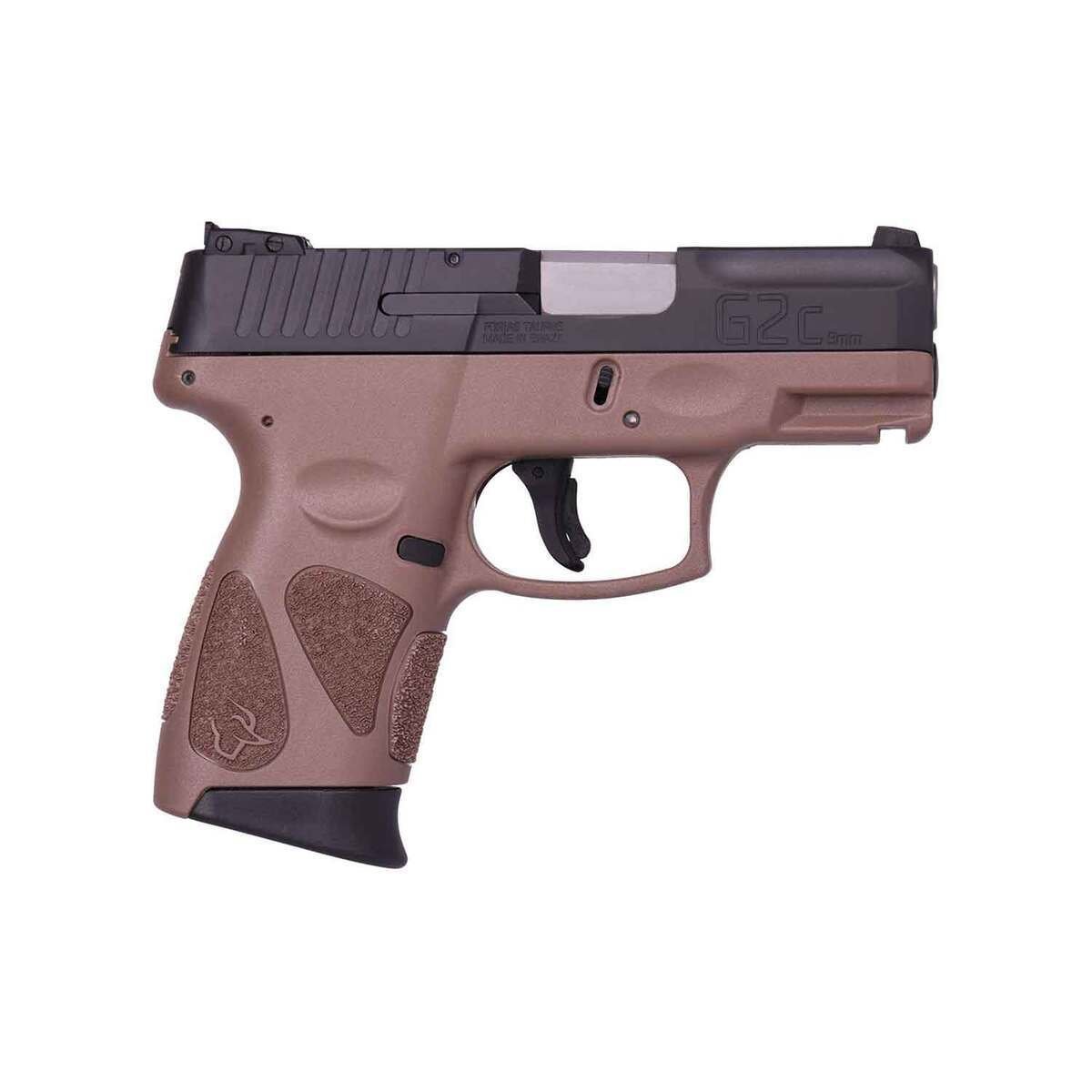 taurus-g2c-w-coyote-brown-frame-40-sw-32in-black-pistol-101-rounds-1791617-1.jpg Taurus G2C w/ Coyote Brown Frame 40 S&W 3.2in Black Pistol – 10+1 Rounds - Image 1