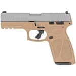 Taurus G3 9mm Luger 4in Tan/SS Pistol – 15+1 Rounds