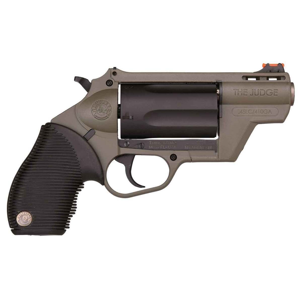 taurus-public-defender-45-long-colt410-bore-2in-olive-drab-green-revolver-5-rounds-1791618-1.jpg Taurus Public Defender 45 (Long) Colt/410 Gauge 2in Olive Drab Green Revolver – 5 Rounds - Image 1