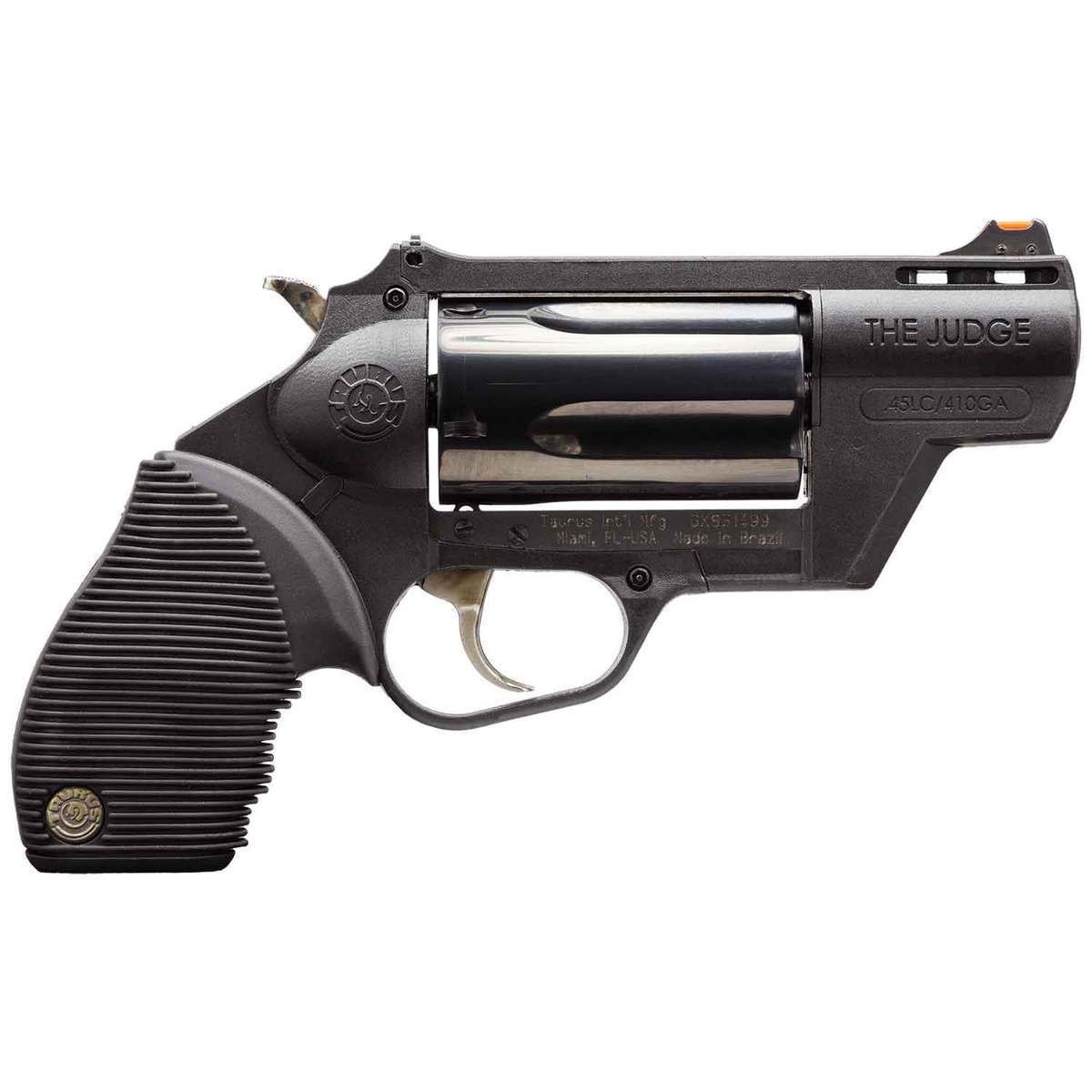 taurus-public-defender-polymer-revolver-1288850-1.jpg Taurus Judge Public Defender 45 (Long) Colt 2in Matte Black Oxide Revolver – 5 Rounds - Image 1