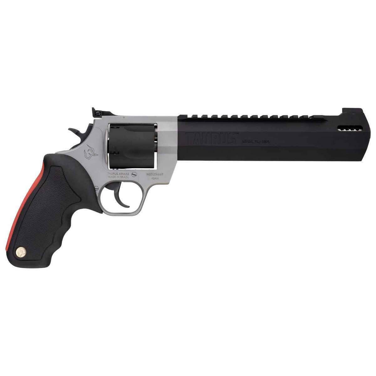 taurus-raging-hunter-454-casull-838in-blackstainless-aluminum-revolver-5-rounds-1627001-1.jpg Taurus Raging Hunter 454 Casull 8.38in Black/Stainless Aluminum Revolver – 5 Rounds - Image 1
