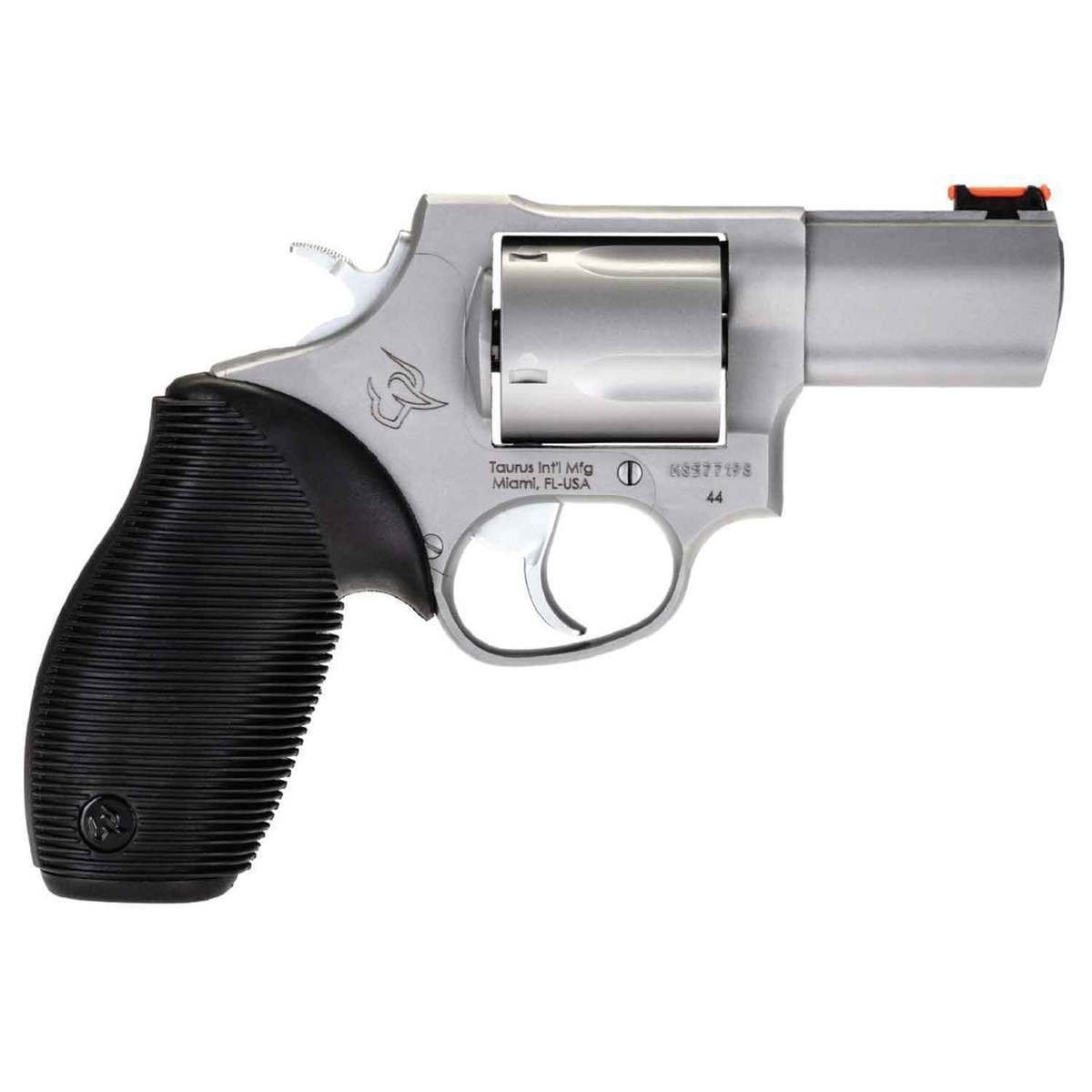 taurus-tracker-44-magnum-25in-stainless-revolver-5-rounds-1218644-1.jpg Taurus Tracker 44 Magnum 2.5in Stainless Revolver – 5 Rounds - Image 1