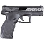 Taurus TX22 22 Long Rifle 4in Black Flag Engraven Pistol – 16+1 Rounds