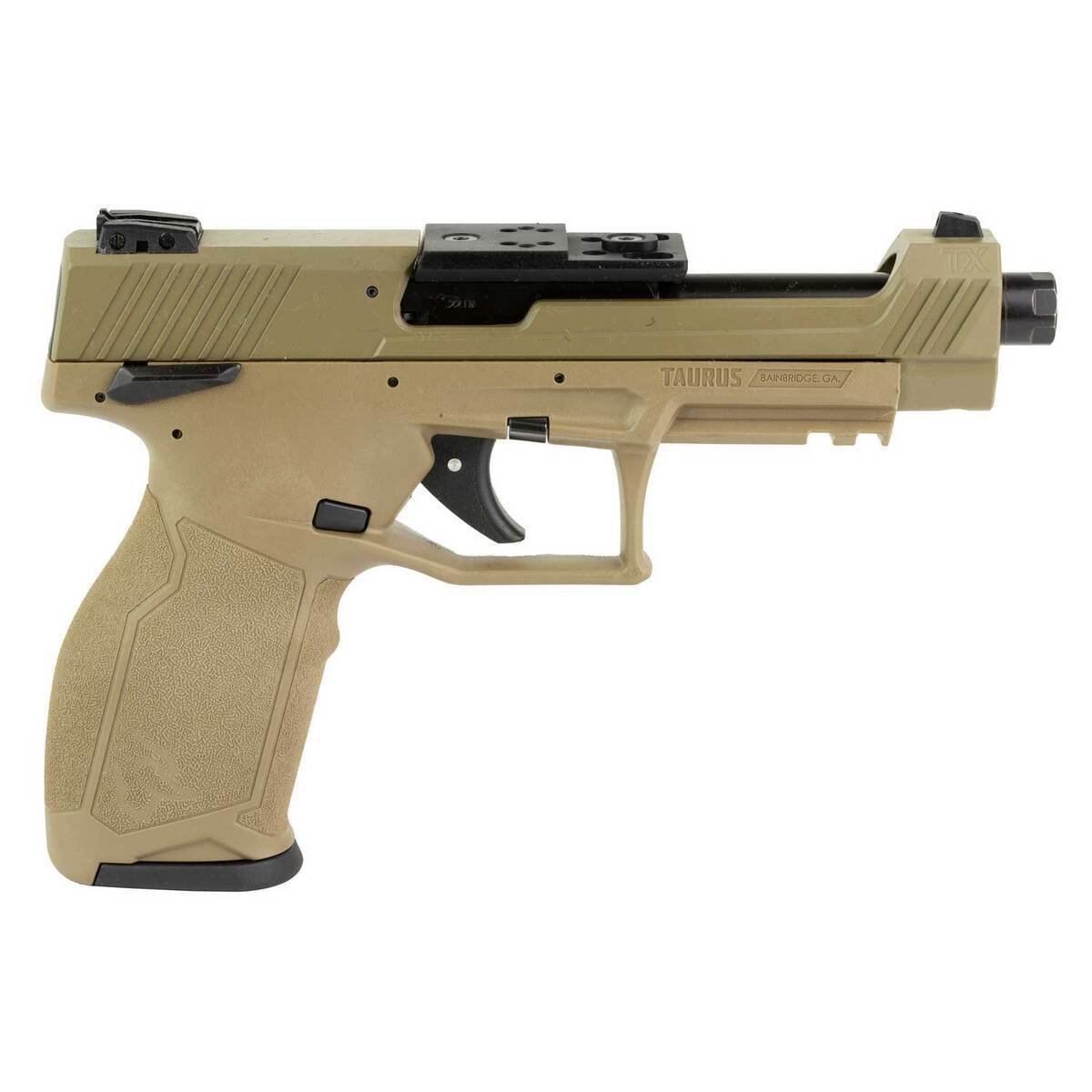 taurus-tx22-competition-22-long-rifle-525in-flat-dark-earth-pistol-161-rounds-1799421-1.jpg Taurus TX22 Competition 22 Long Rifle 5.25in Flat Dark Earth Pistol – 16+1 Rounds - Image 1
