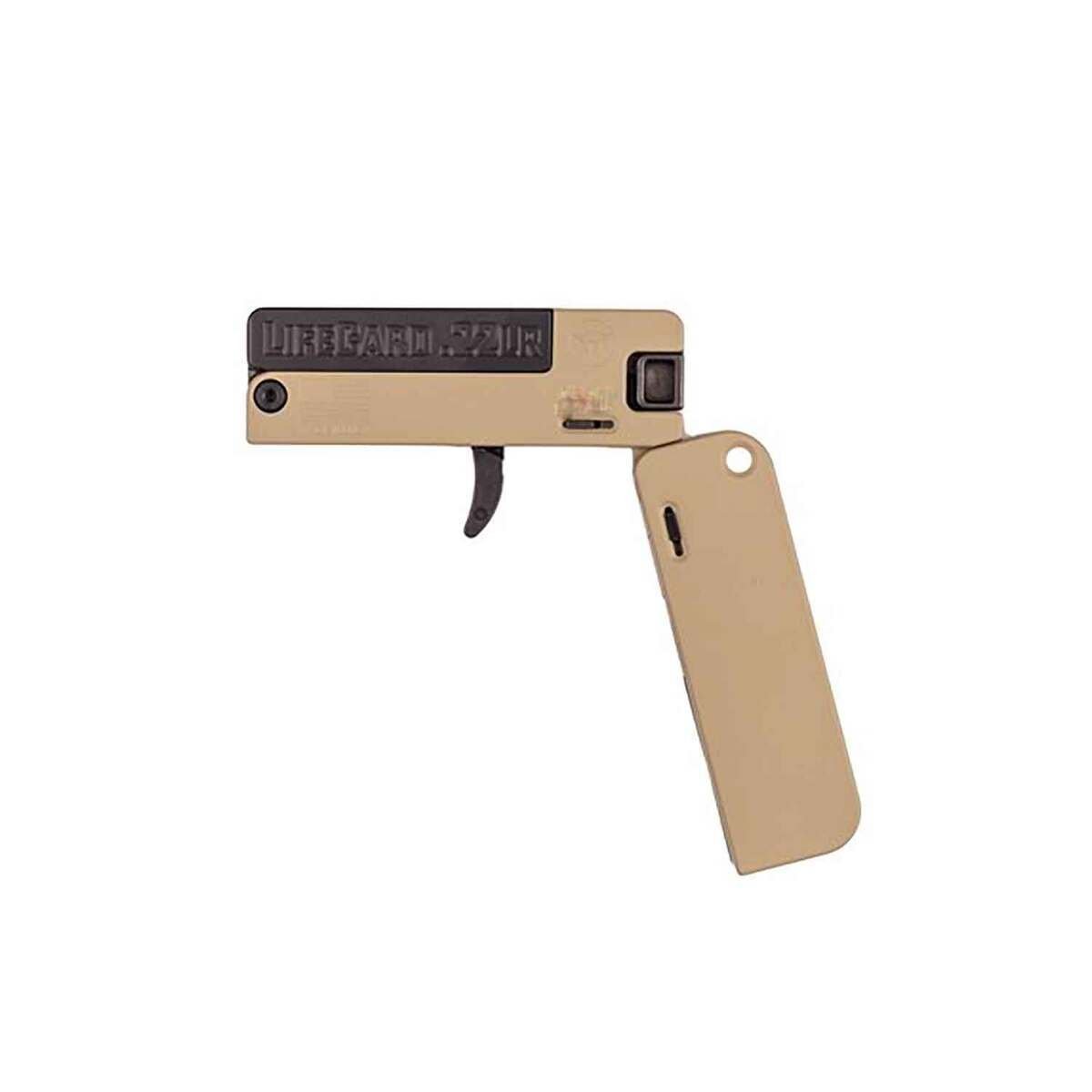 trailblazer-lifecard-22-long-rifle-25in-flat-dark-earth-break-action-pistol-1-round-1791011-1.jpg Trailblazer LifeCard 22 Long Rifle 2.5in Flat Dark Earth Break Action Pistol – 1 Round - Image 1