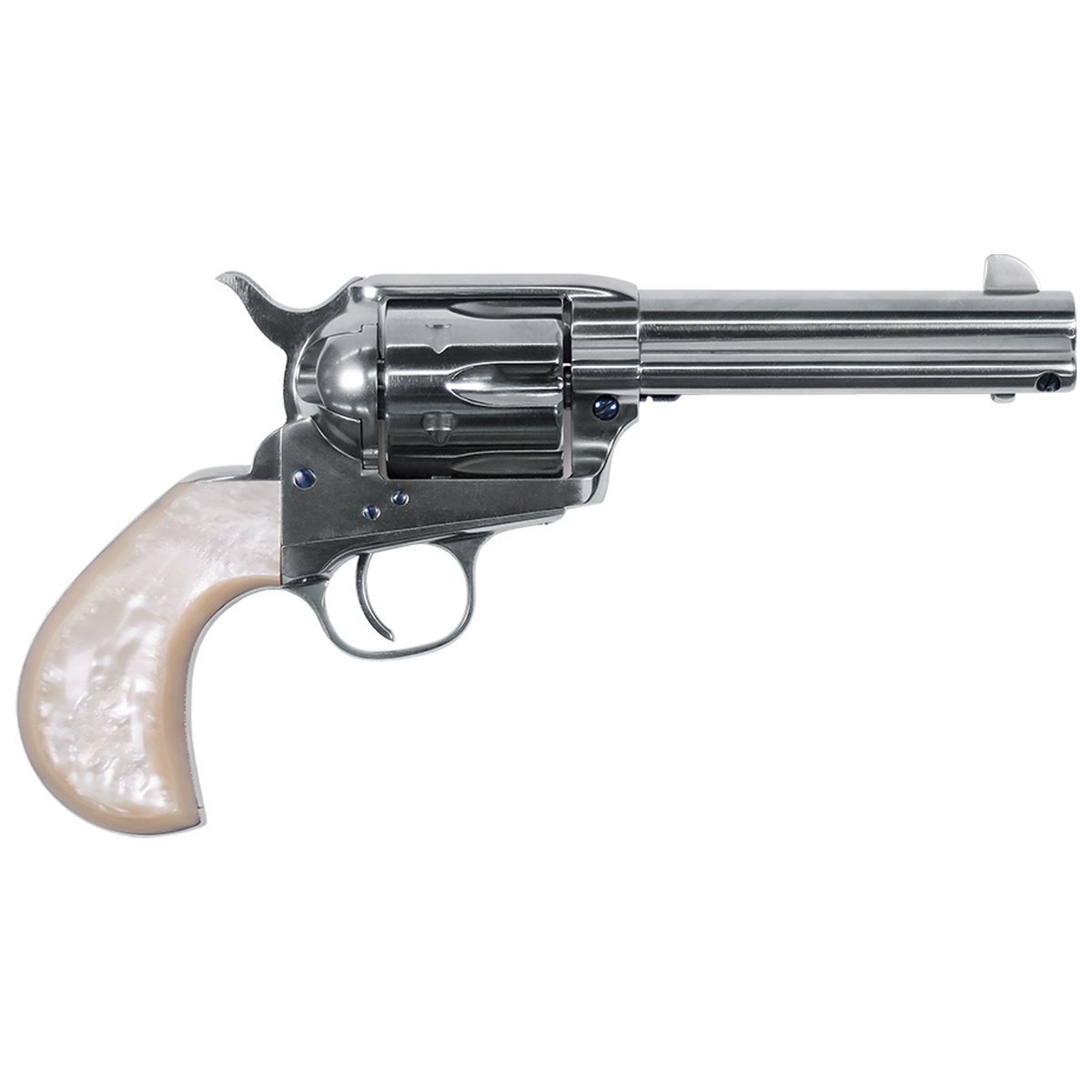 uberti-1873-single-action-cattleman-doc-holliday-45-long-colt-475in-nickle-revolver-6-rounds-1529551-1.jpg Uberti 1873 Single Action Cattleman Doc Holliday 45 (Long) Colt 4.75in Nickle Revolver – 6 Rounds - Image 1