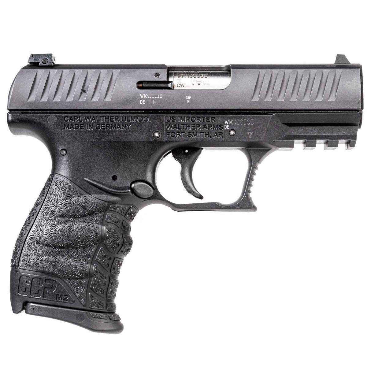 walther-ccp-m2-9mm-luger-black-pistol-81-1715722-1.jpg Walther CCP M2+ 9mm 3.54in Luger Black Pistol – 8+1 - Image 1