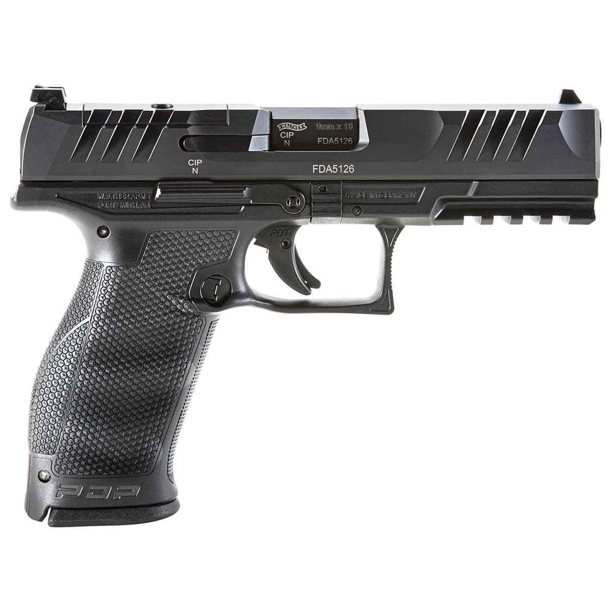 walther-pdp-optics-ready-9mm-luger-45in-black-pistol-181-rounds-1688509-1.jpg Walther PDP Optics Ready 9mm Luger 4.5in Black Pistol – 18+1 Rounds - Image 1
