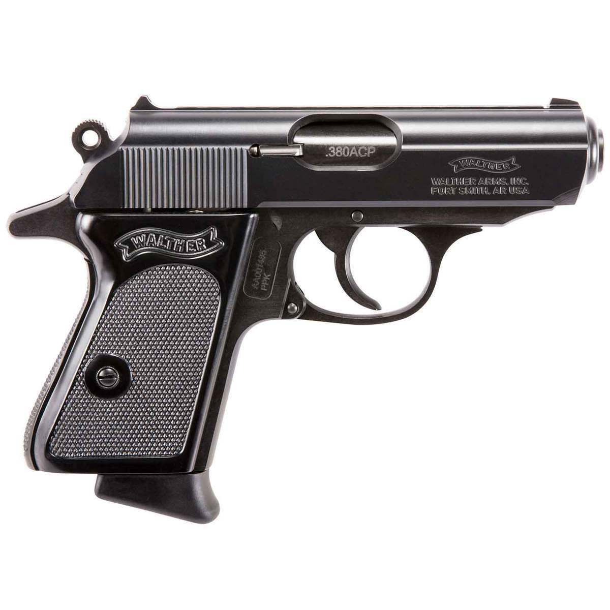 walther-ppk-380-auto-acp-33in-black-pistol-61-rounds-1627034-1.jpg Walther PPK 380 Auto (ACP) 3.3in Black Pistol – 6+1 Rounds - Image 1