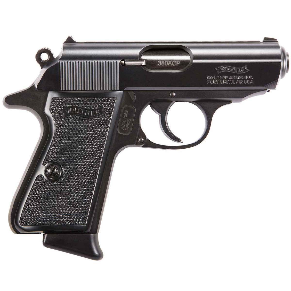 walther-ppks-380-auto-acp-33in-black-pistol-71-rounds-1627035-1.jpg Walther PPK/S 380 Auto (ACP) 3.3in Black Pistol – 7+1 Rounds - Image 1