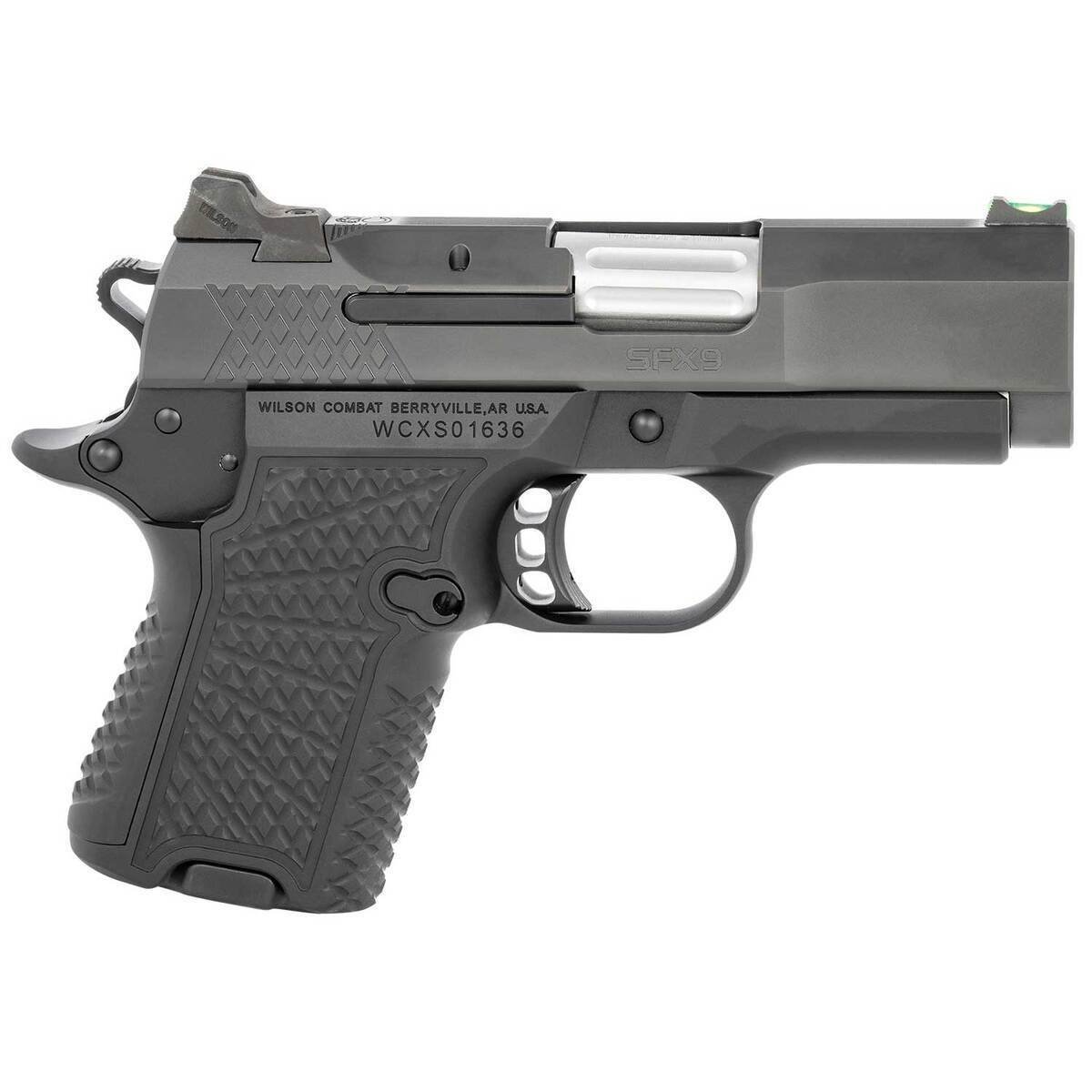 wilson-combat-sfx9-sub-compact-9mm-luger-325in-black-pistol-151-rounds-1723593-1.jpg Wilson Combat SFX9 Sub-Compact 9mm Luger 3.25in Black Pistol – 15+1 Rounds - Image 1